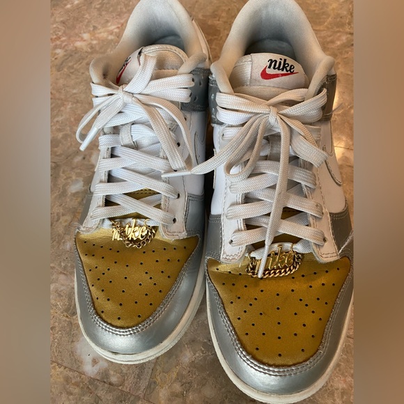 Nike Women's Shoes in Gold and Silver - Picture 1 of 9